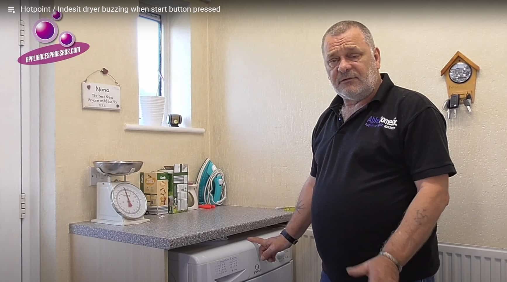 Hotpoint / Indesit dryer buzzing when start button pressed